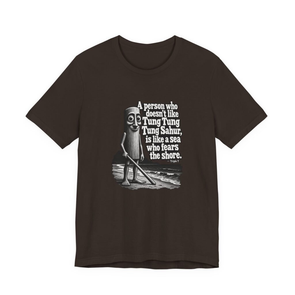 Tung Sahur Sea Fears The Shore Meme Graphic Tee