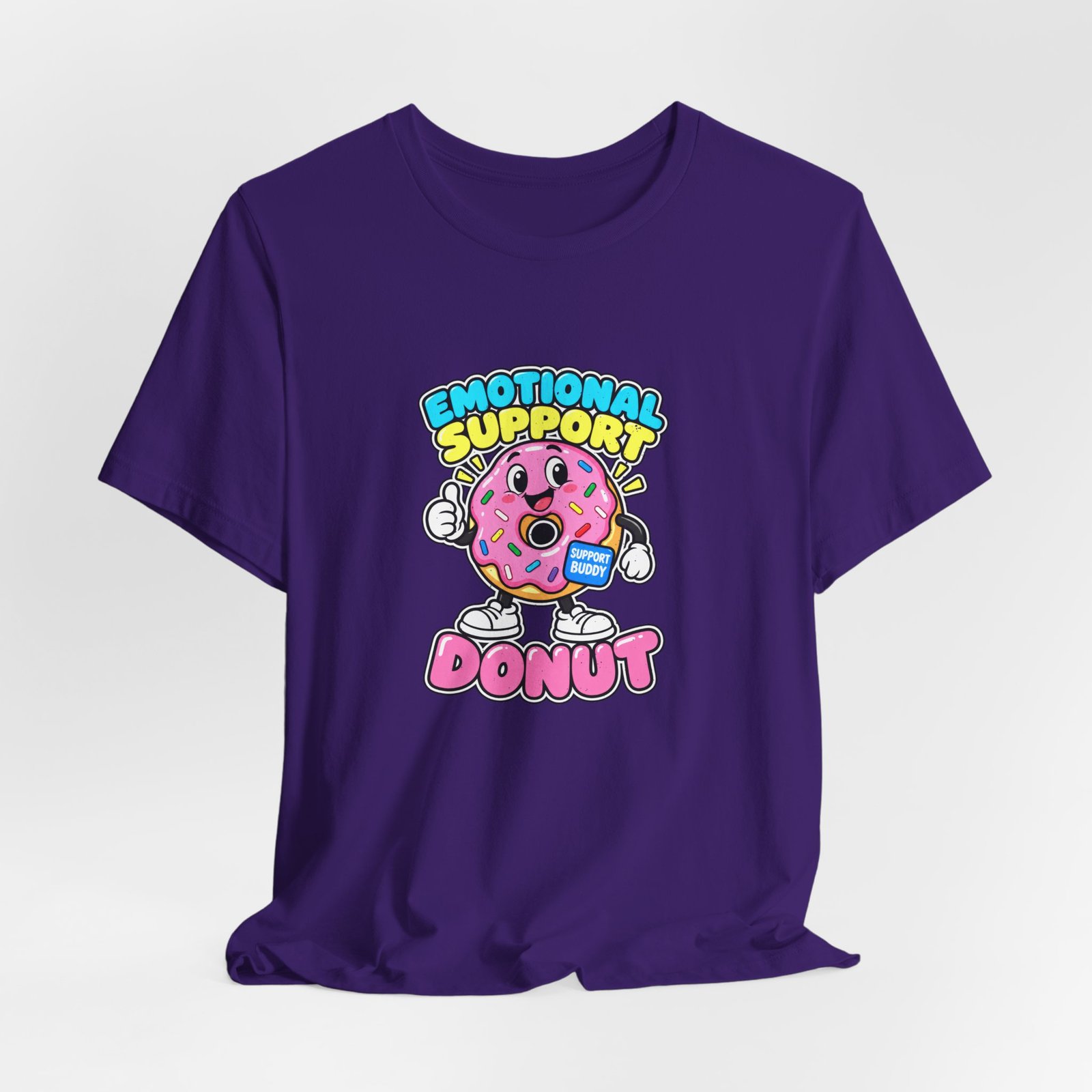 Emotional Support Donut Support Buddy Graphic Tee - Image 28
