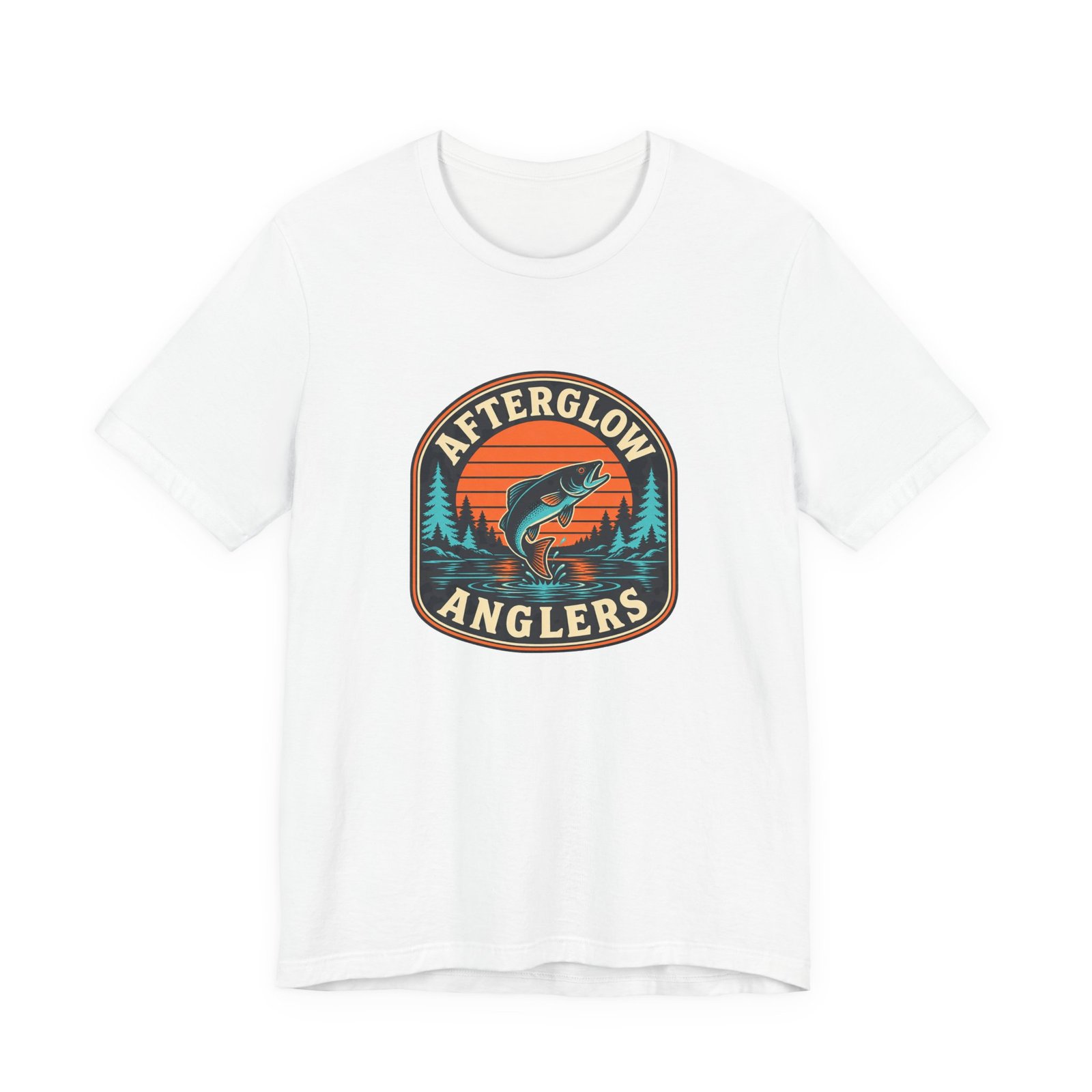 Afterglow Anglers Sunset Fishing Badge