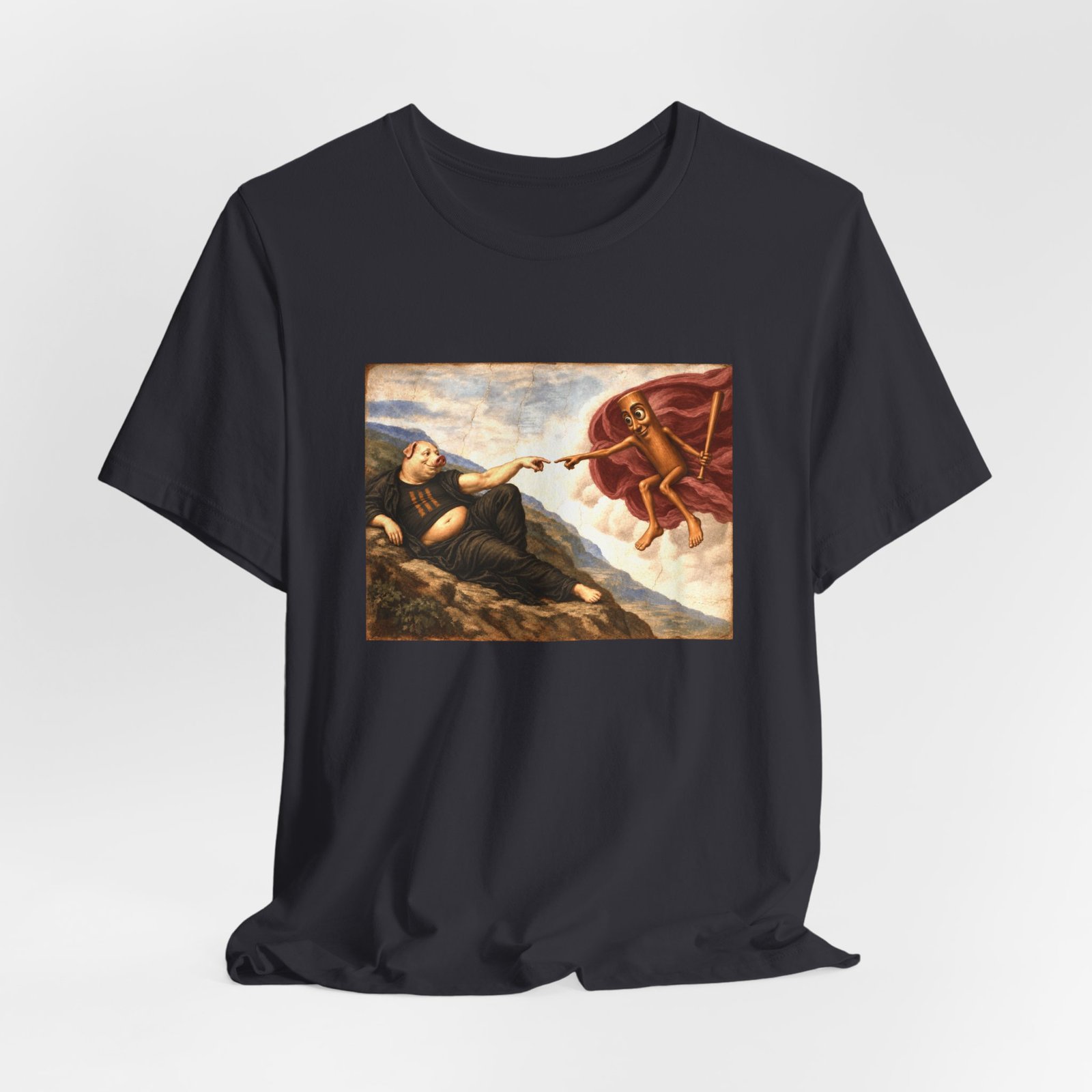 Funny John Pork Tung Tung Tung Sahur Brainrot Meme Graphic Tee - Image 12