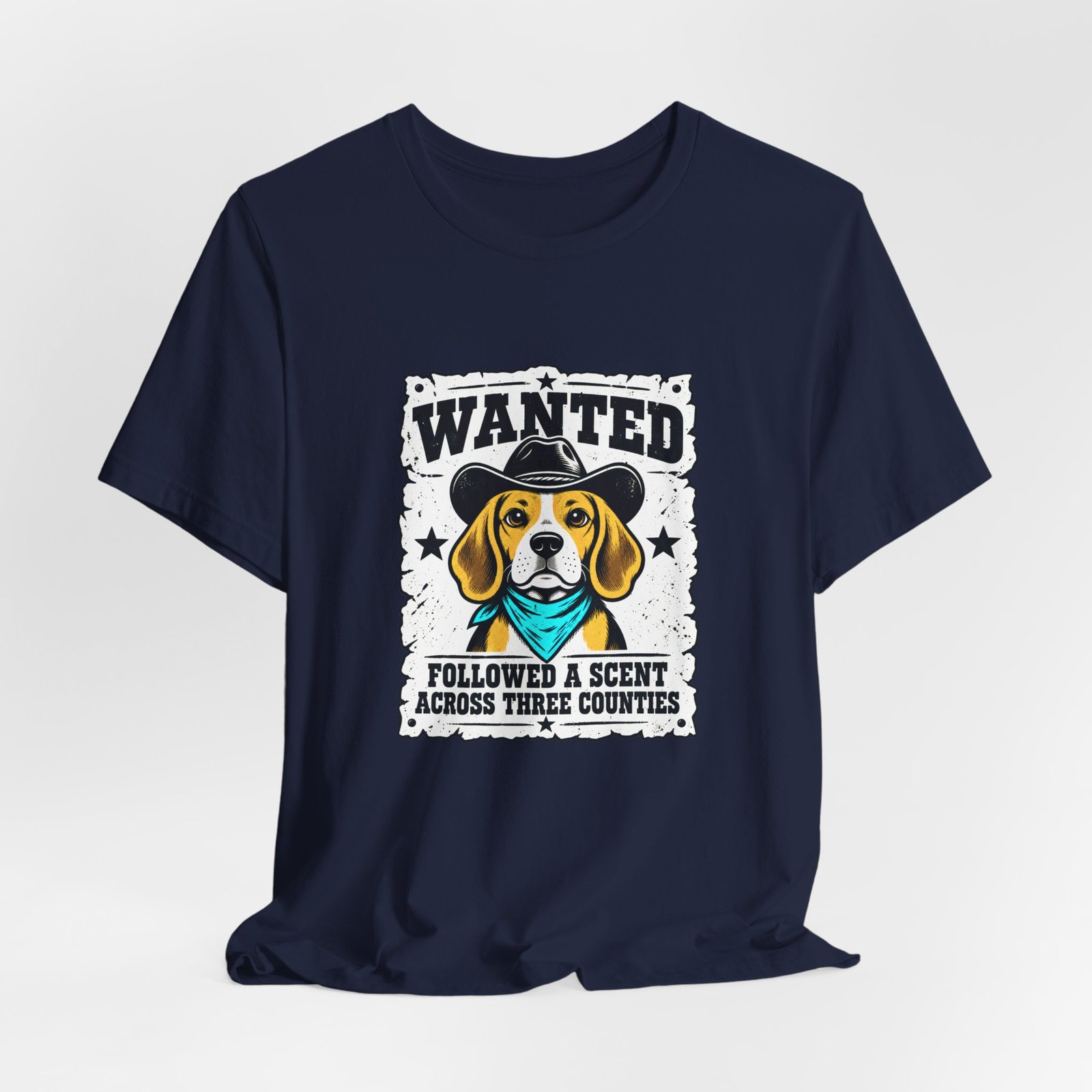 Wanted Beagle Dog Followed A Scent Across Three Counties Graphic Tee - Image 36