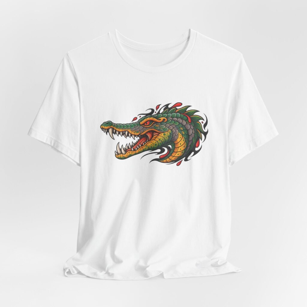 Crocodile Ornamental Reptile Art Graphic Tee