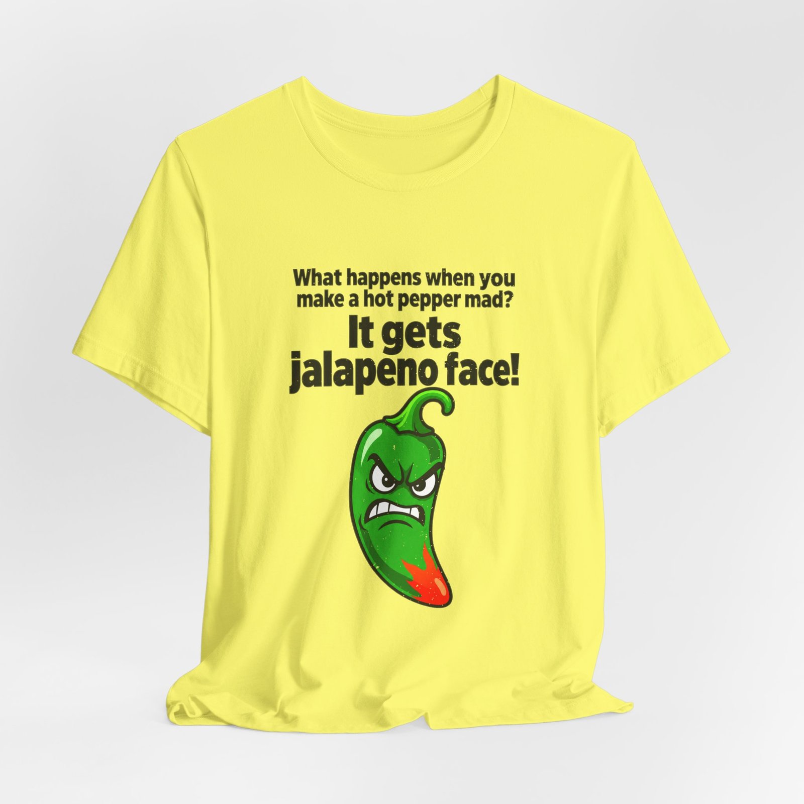 Jalapeno Face Pepper Pun Graphic Tee - Image 12