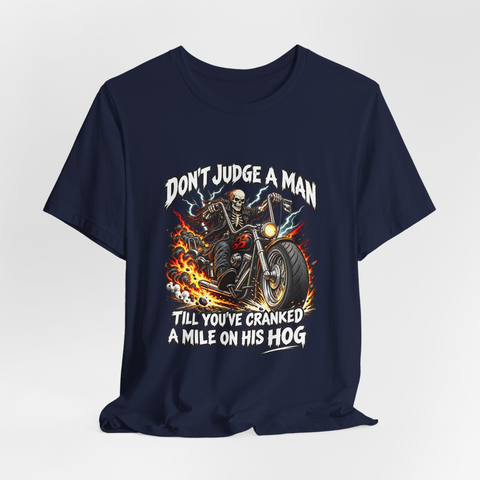 Don't Judge A Man Till You've Cranked A Mile Graphic Tee - Image 24