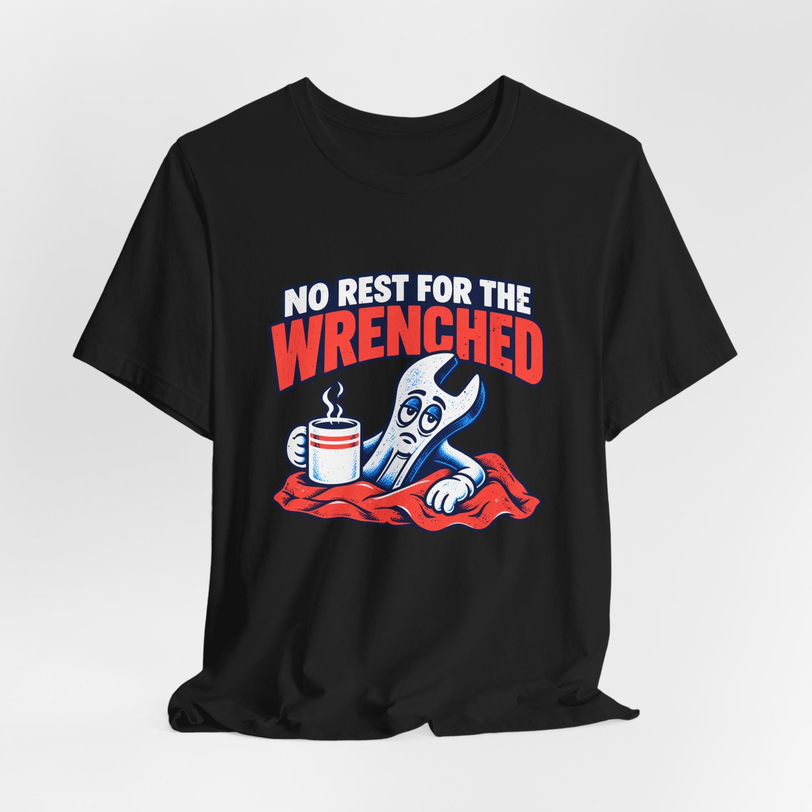 Wrenched Coffee Humor Graphic Tee - Image 8
