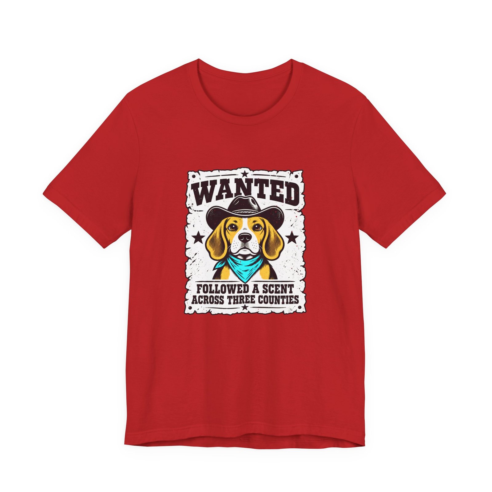 Wanted Beagle Dog Followed A Scent Across Three Counties Graphic Tee - Image 45