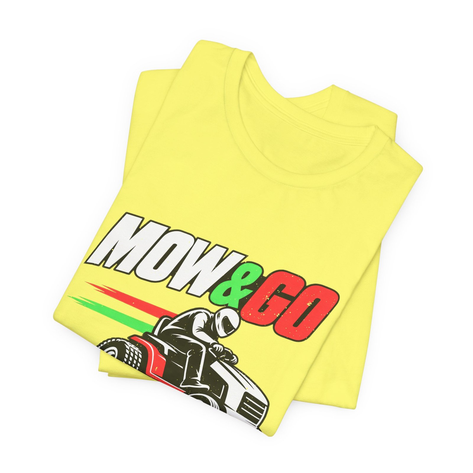 MOW & GO Lawn Mower Racing Dad Jokes Graphic Tee - Image 19