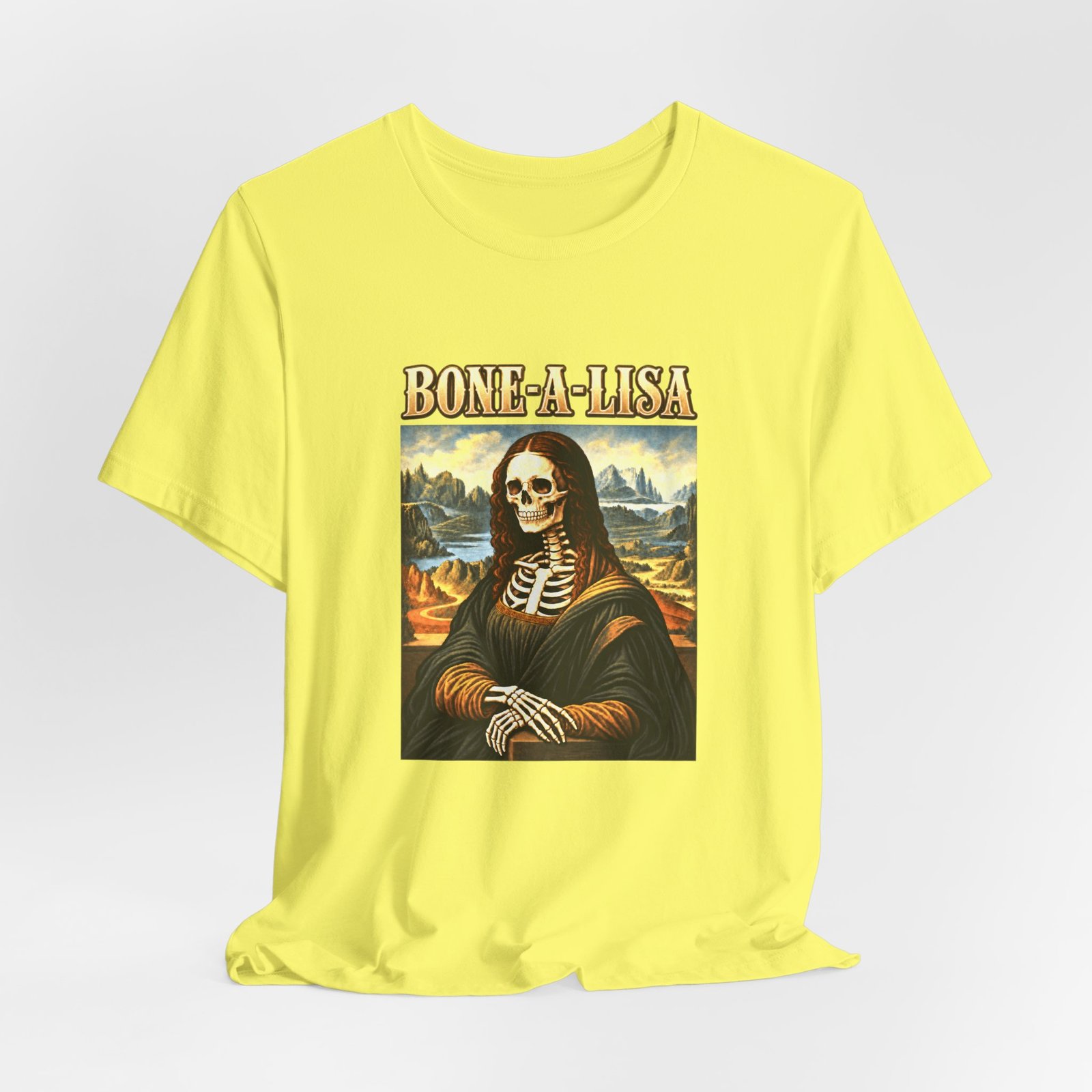 BONE-A-LISA Skeletal Memento Halloween Humor Graphic Tee - Image 20