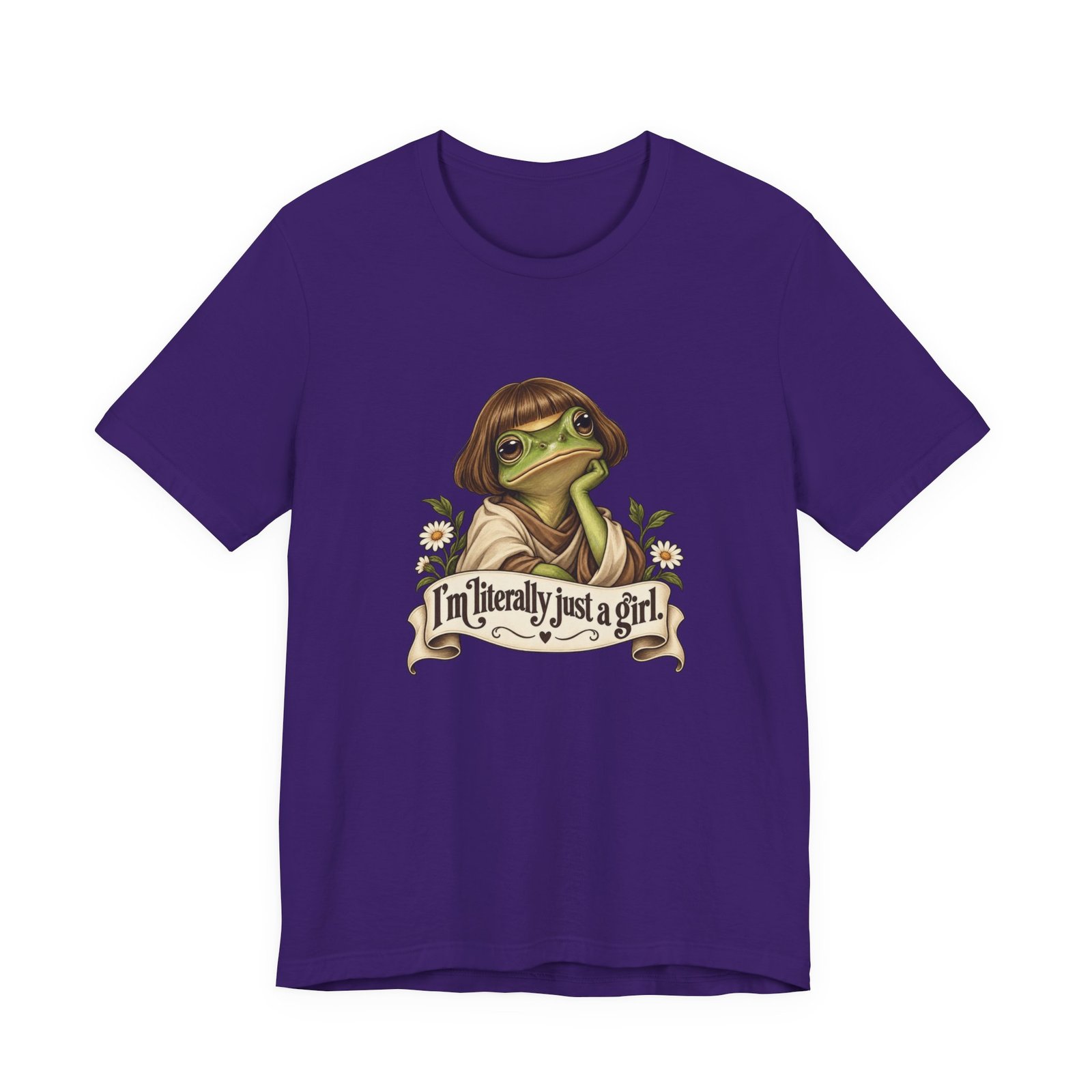 I’m Literally Just A Girl Frog Graphic Tee - Image 37