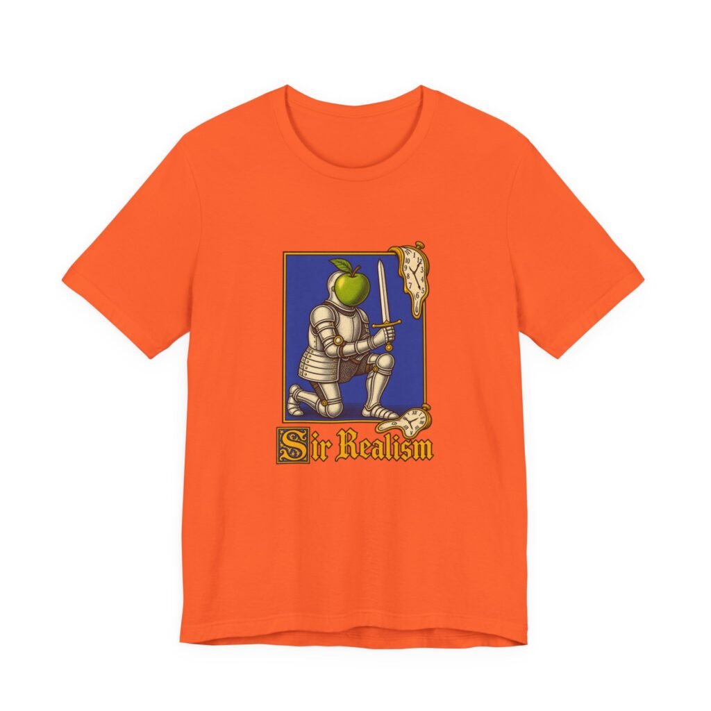 Sir Realism Knight With Melting Clocks Graphic Tee