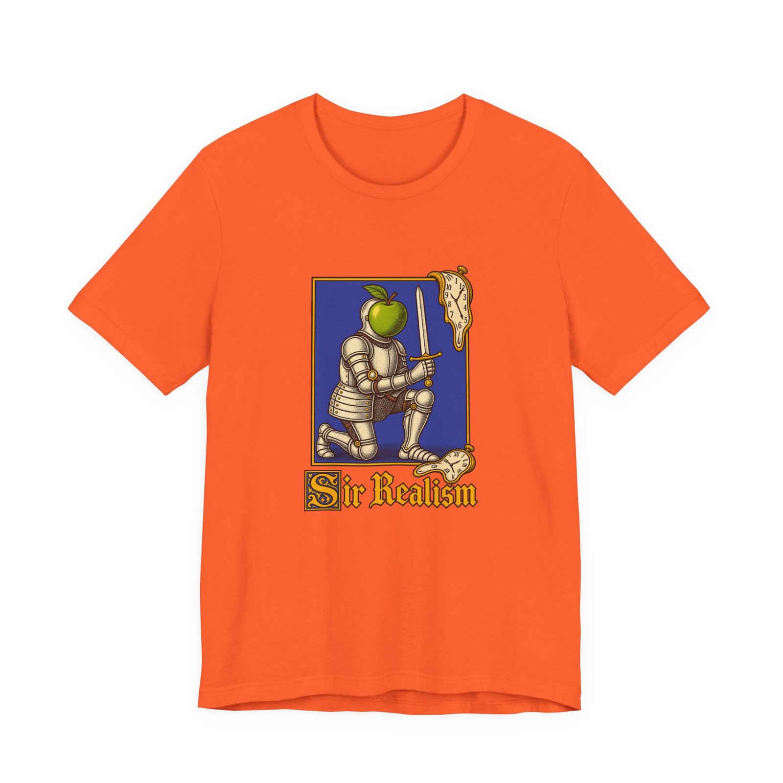 Sir Realism Knight With Melting Clocks Graphic Tee - Image 5