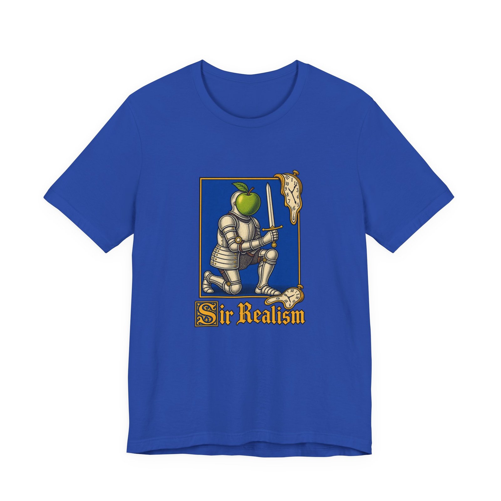Sir Realism Knight With Melting Clocks Graphic Tee - Image 29
