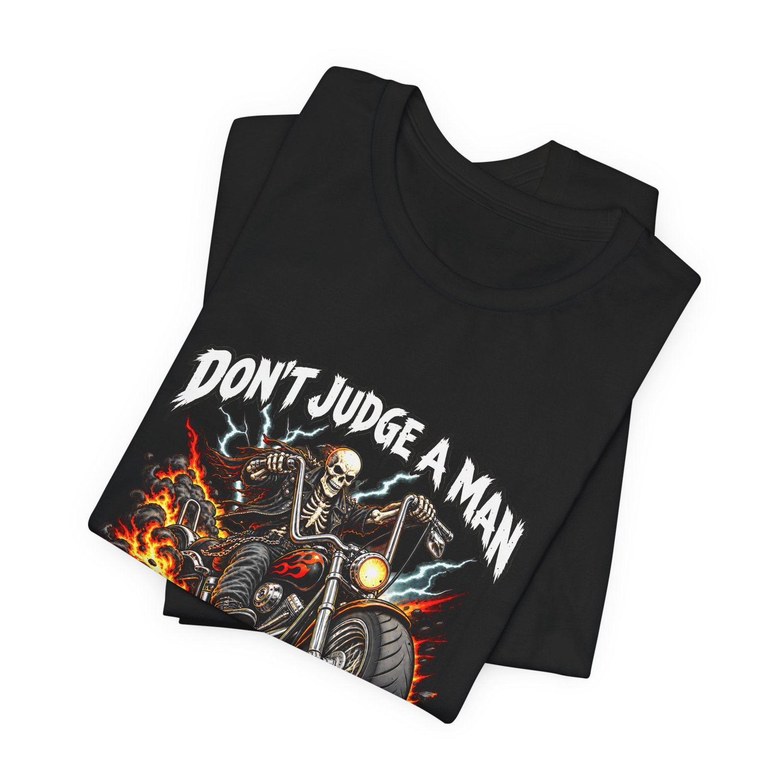 Don't Judge A Man Till You've Cranked A Mile Graphic Tee - Image 7
