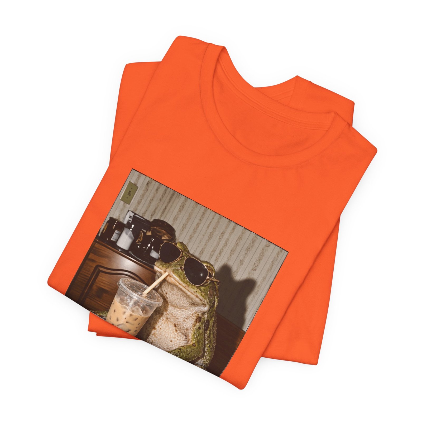 Sunglasses Frog Drinking Iced Coffee - Image 7