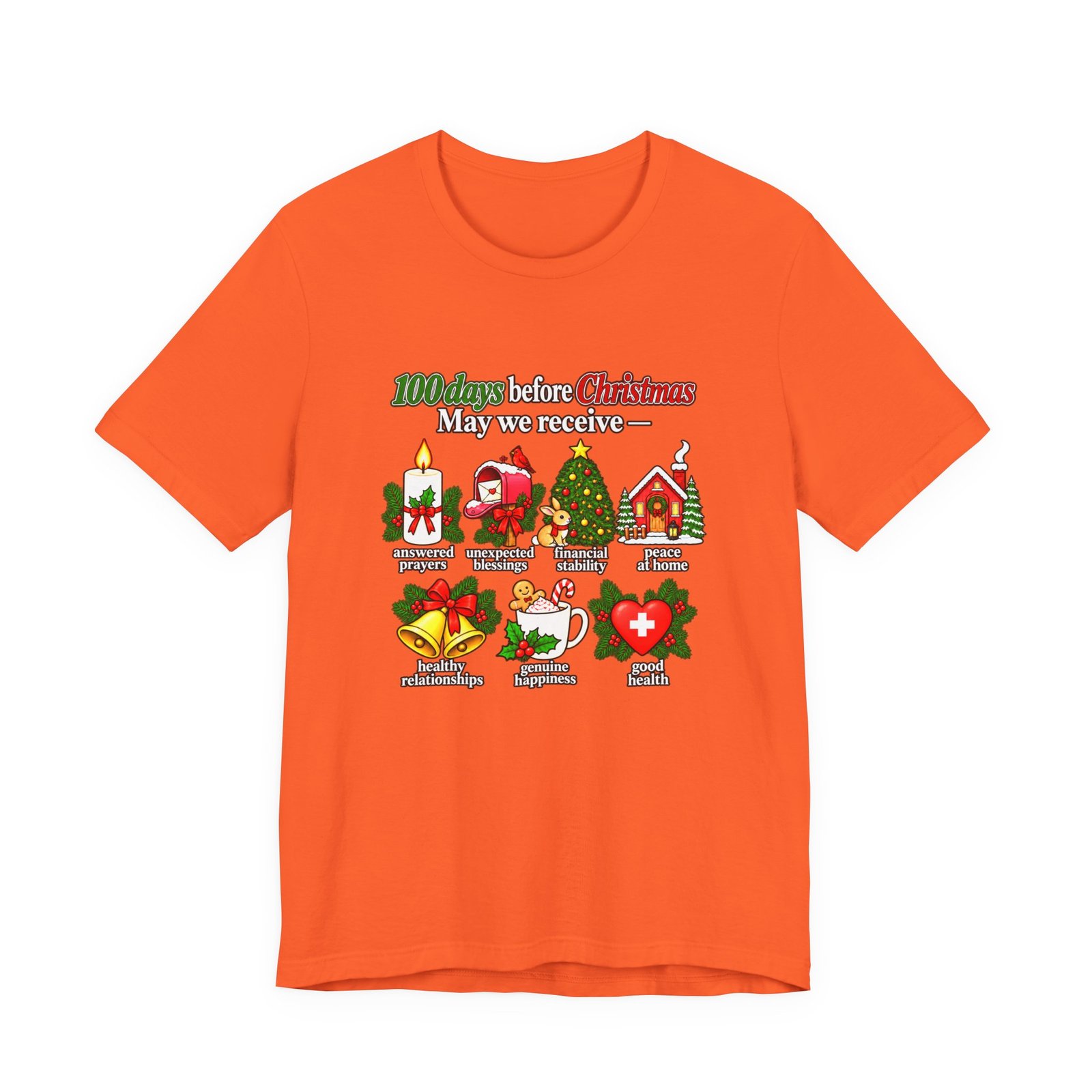 100 Days Before Christmas Answered Prayers Graphic Tee - Image 5