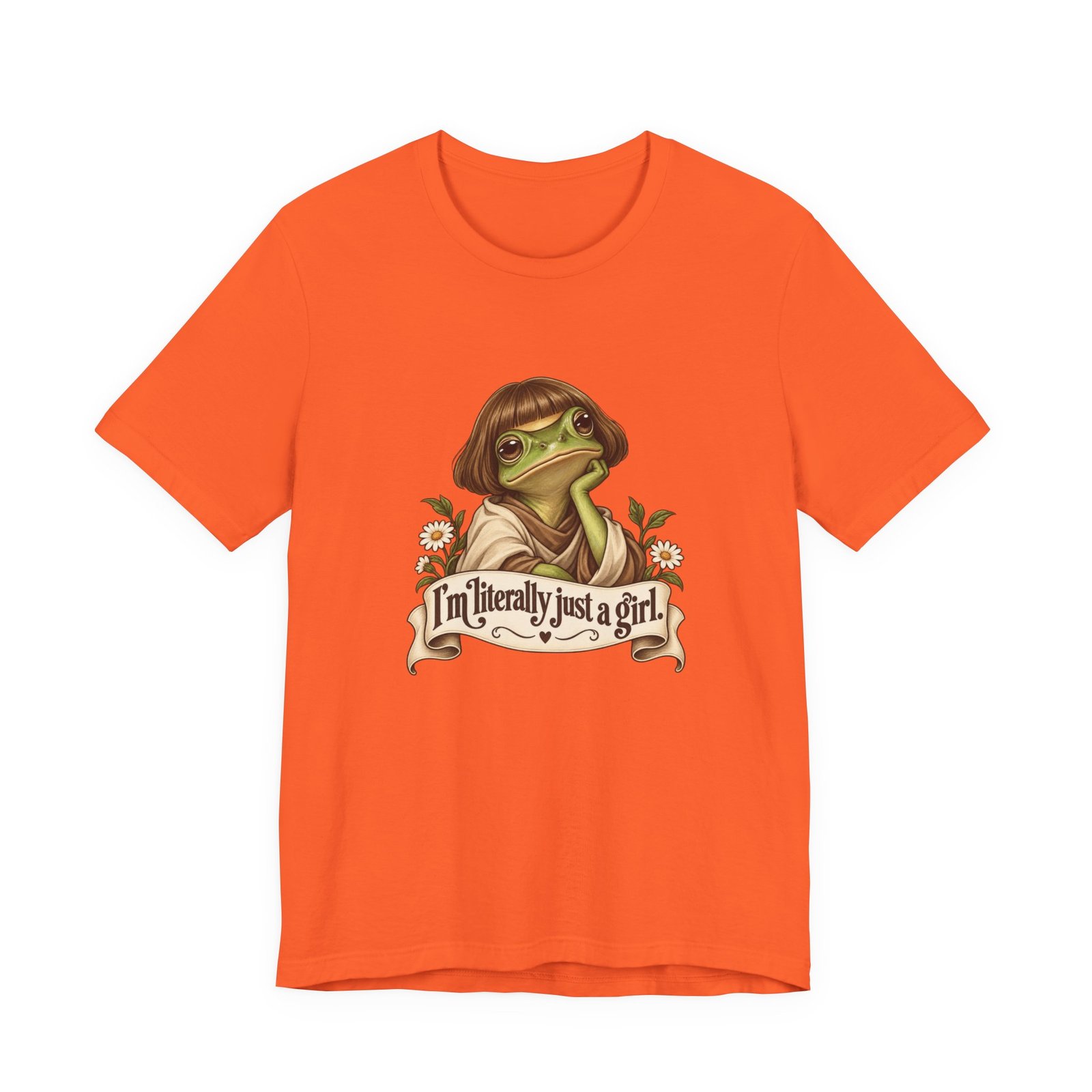 I’m Literally Just A Girl Frog Graphic Tee - Image 5