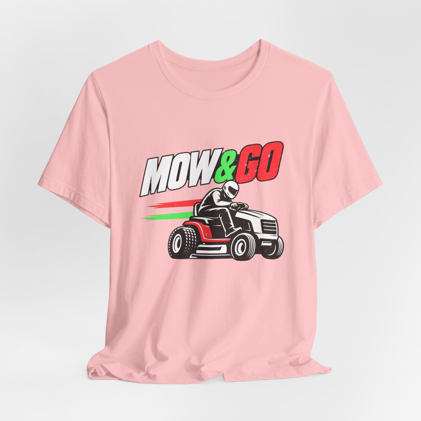 MOW & GO Lawn Mower Racing Dad Jokes Graphic Tee - Image 44
