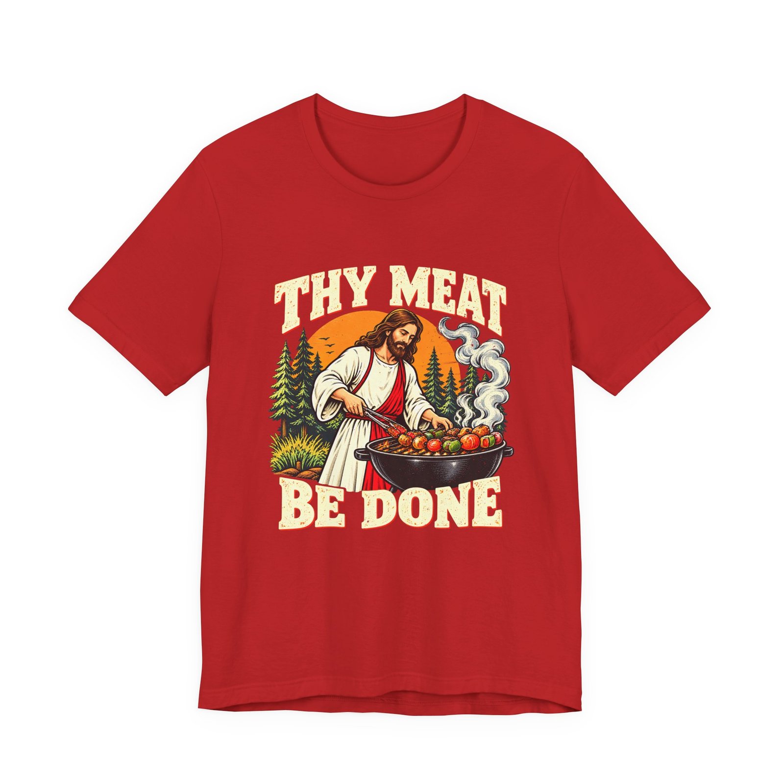 Thy Meat Be Done Jesus Grilling Pun - Image 29