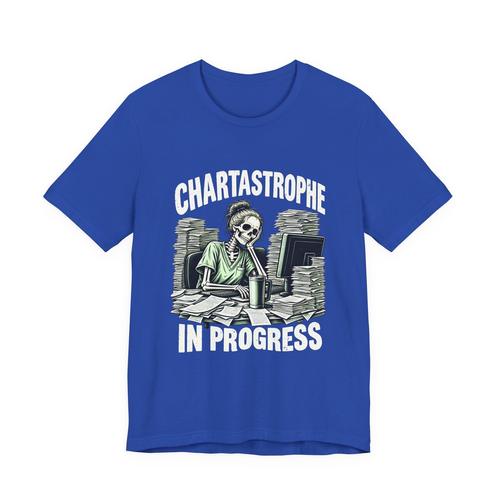 Catastrophe in Progress Skeleton Office Humor - Image 17