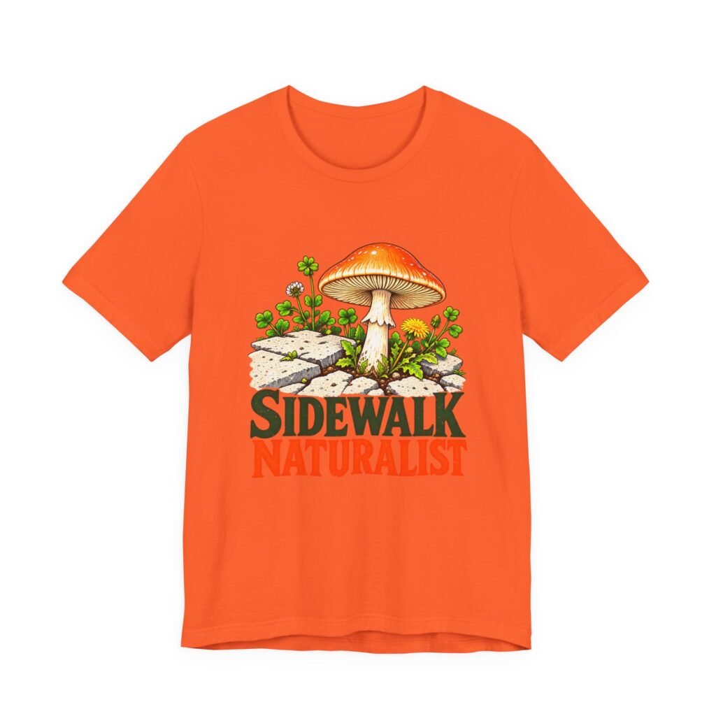Sidewalk Naturalist Mushroom Wildflowers Graphic Tee