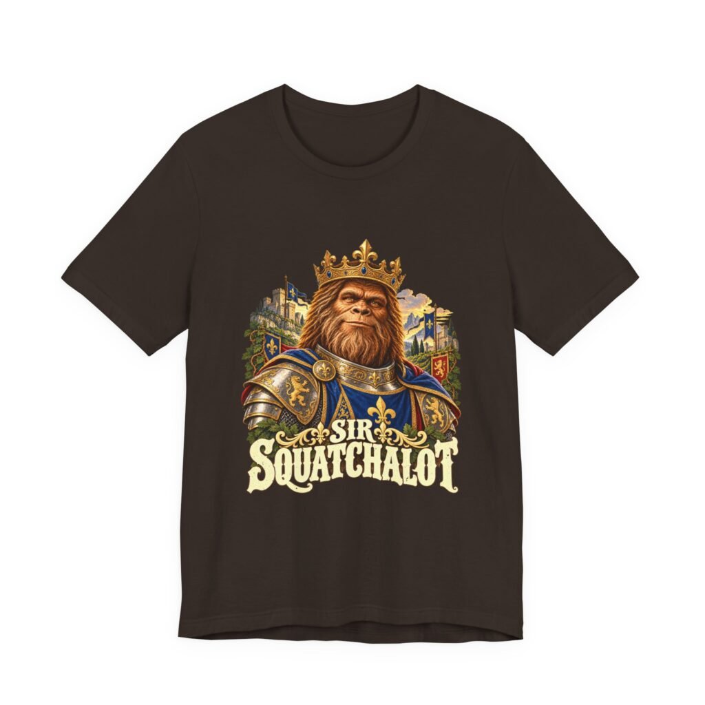 Sir Squatchalot Bigfoot Medieval Knight Pun