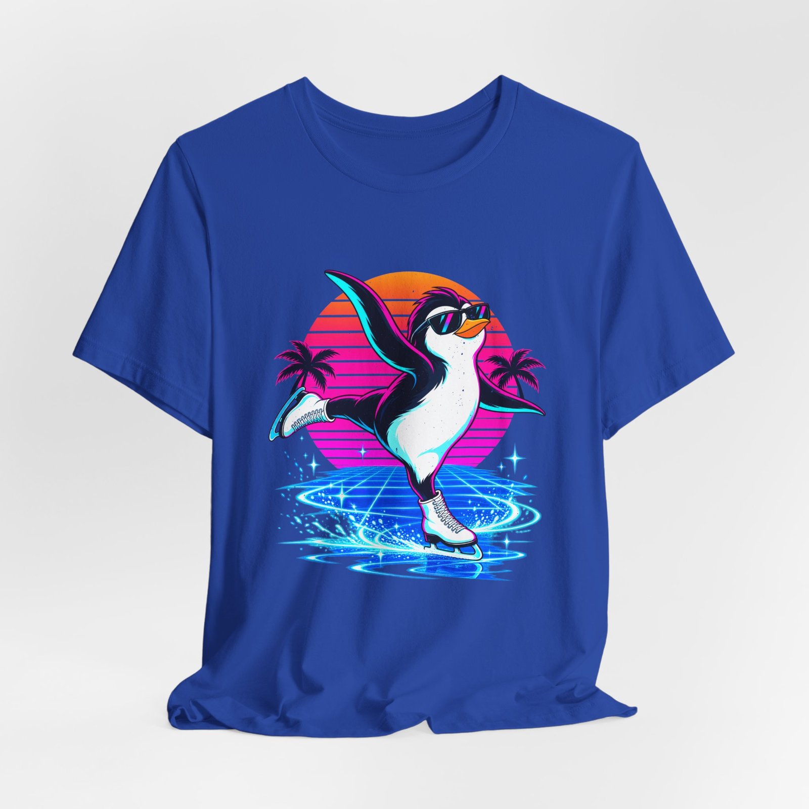 Penguin Ice Skating in a Tropical Sunset - Image 32