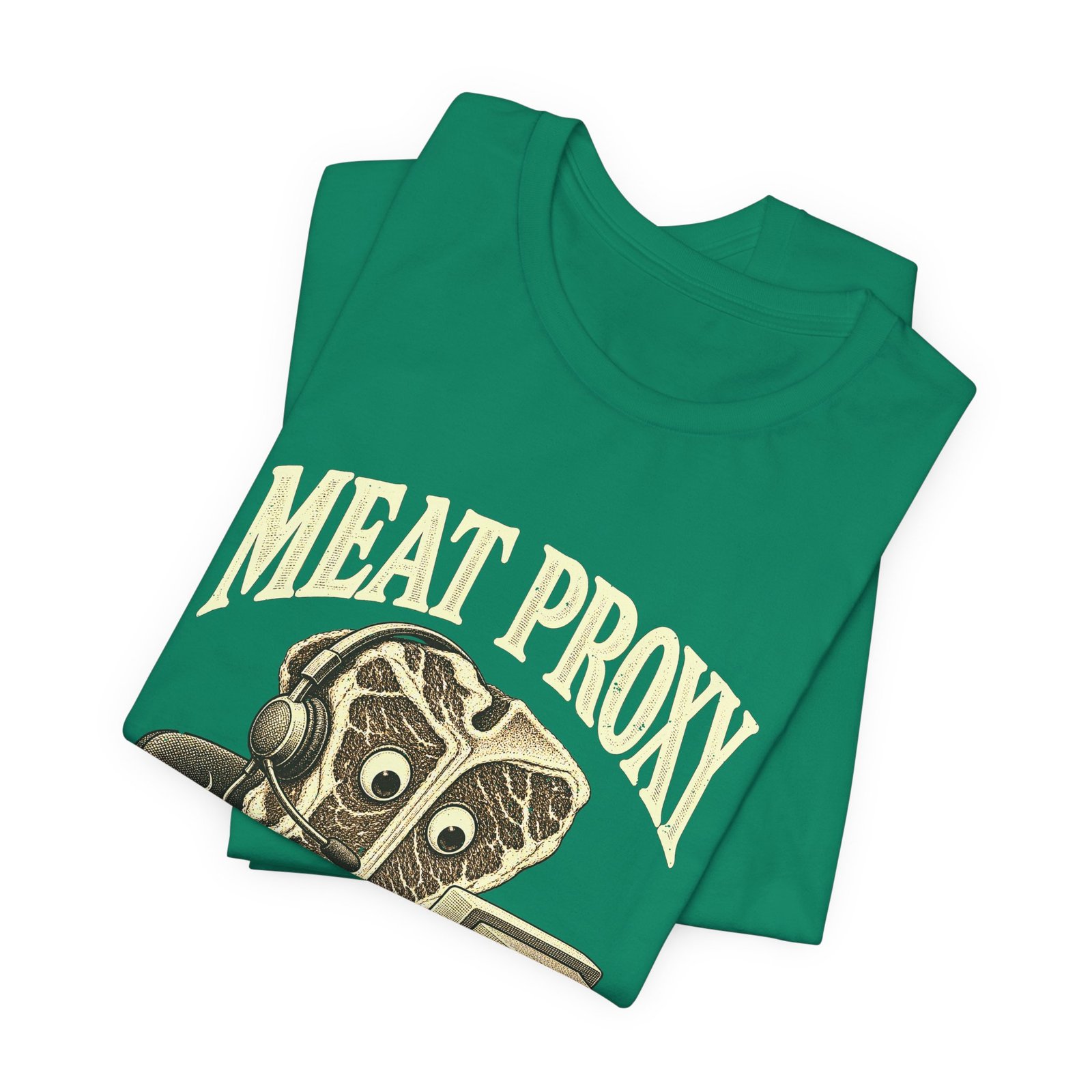 MEAT PROXY Funny Steak AI Computer Pun Graphic Tee - Image 15
