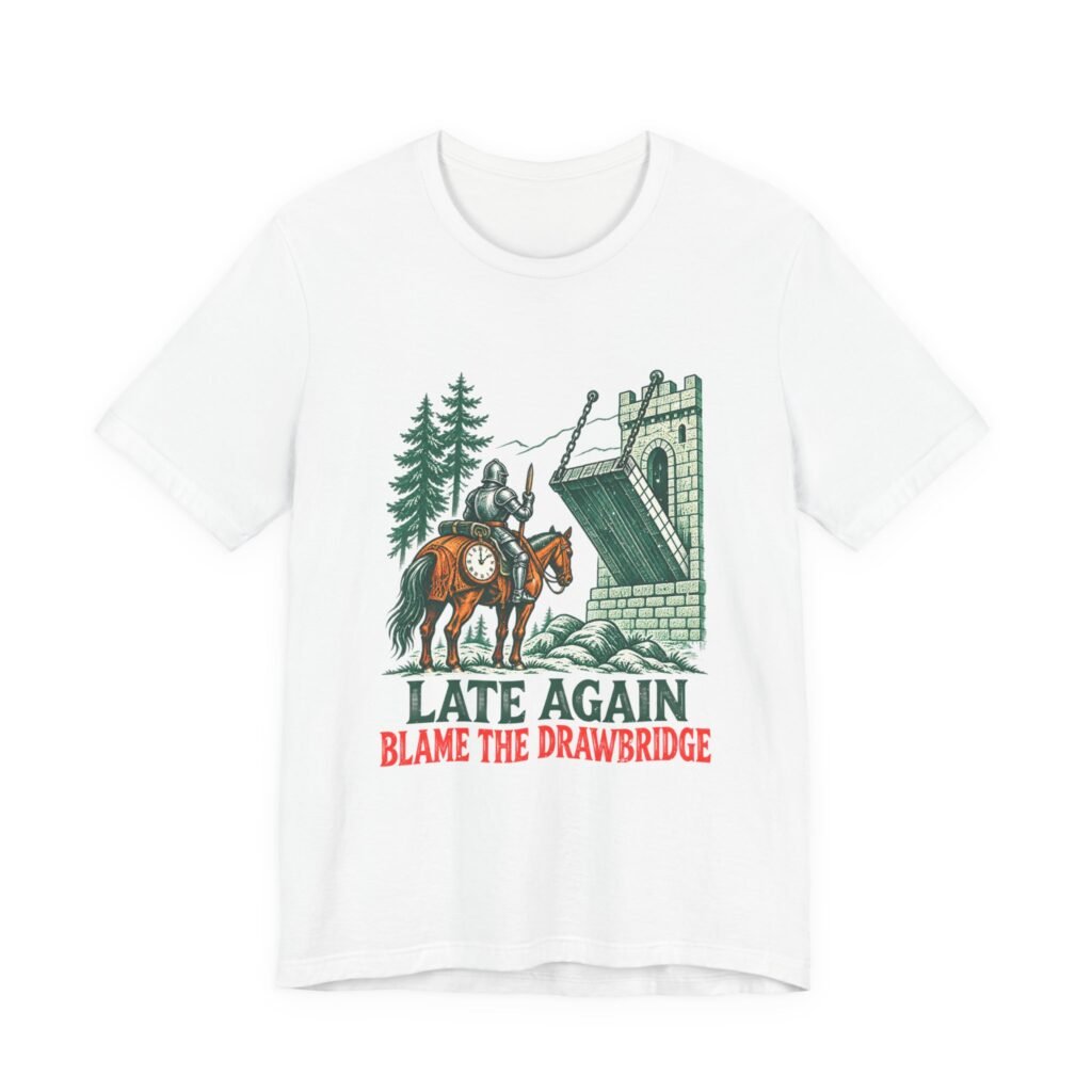 Late Again Knight and Drawbridge Humor