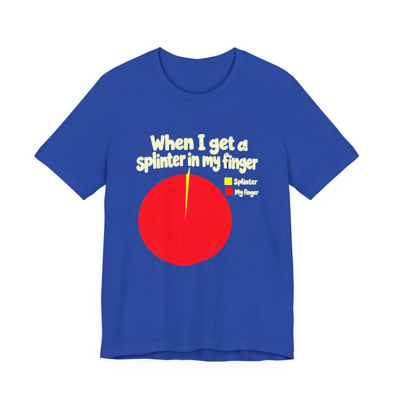 Splinter in My Finger Pie Chart Humor - Image 17