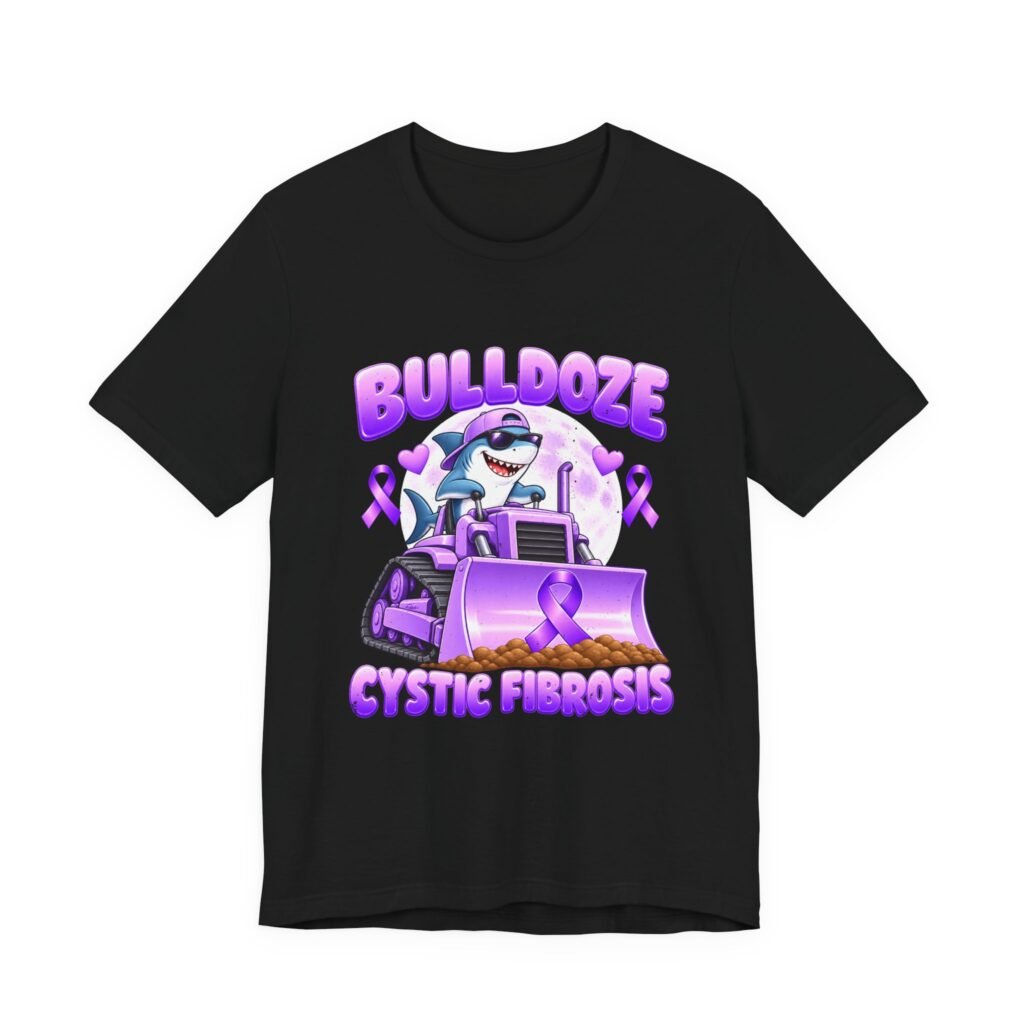 Bulldoze Cystic Fibrosis Shark Awareness Design