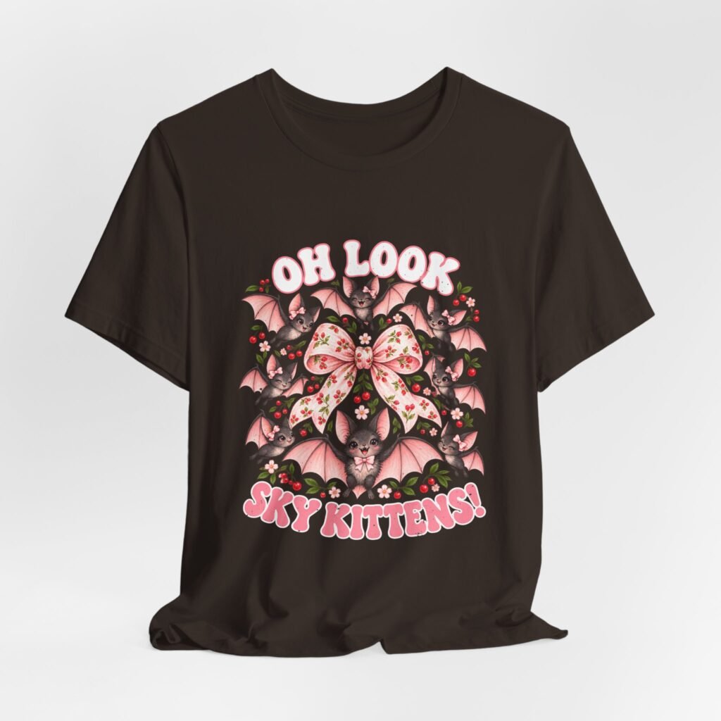 Oh Look Sky Kittens! Funny Bat Halloween Design