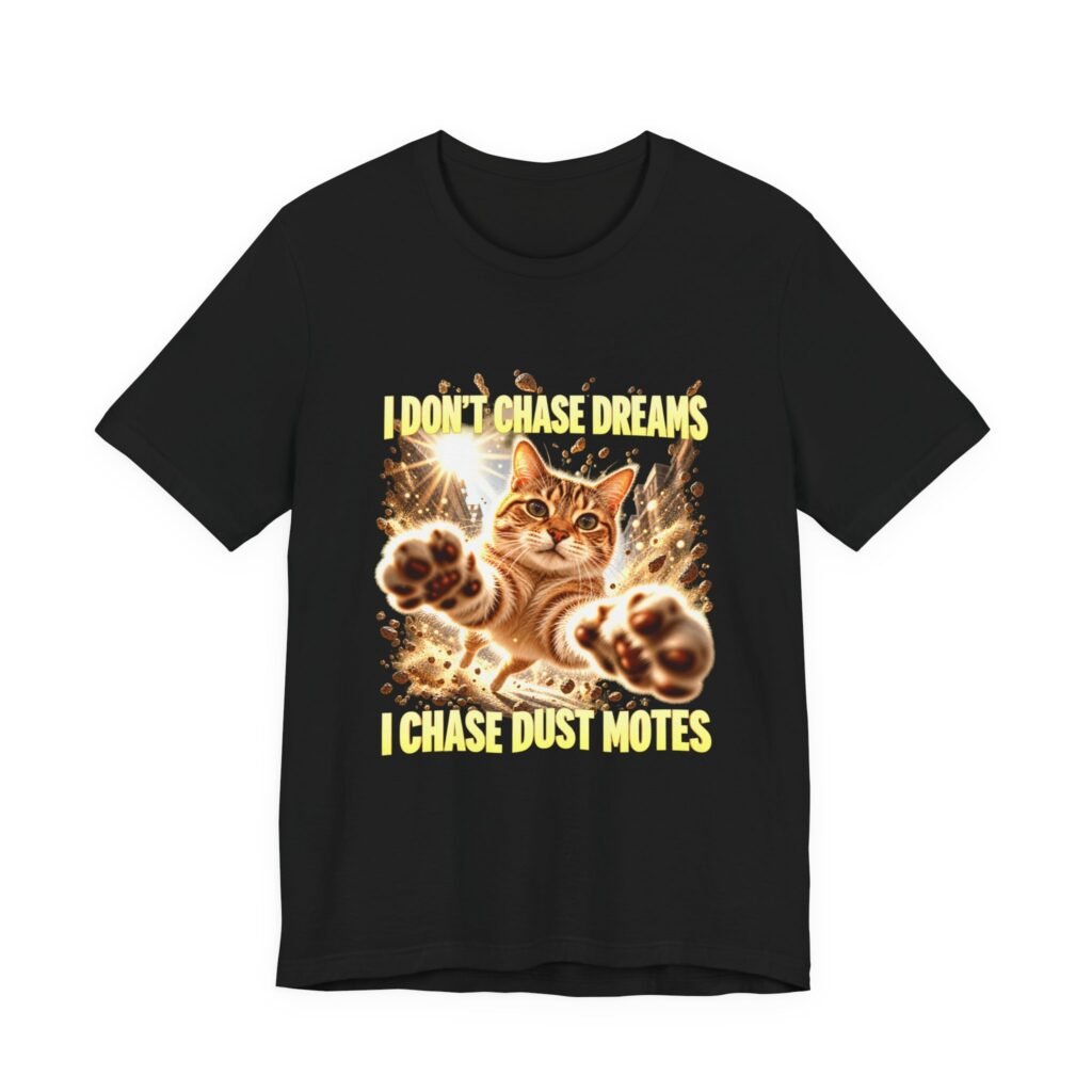 Funny Tabby Cat Chasing Dust Motes