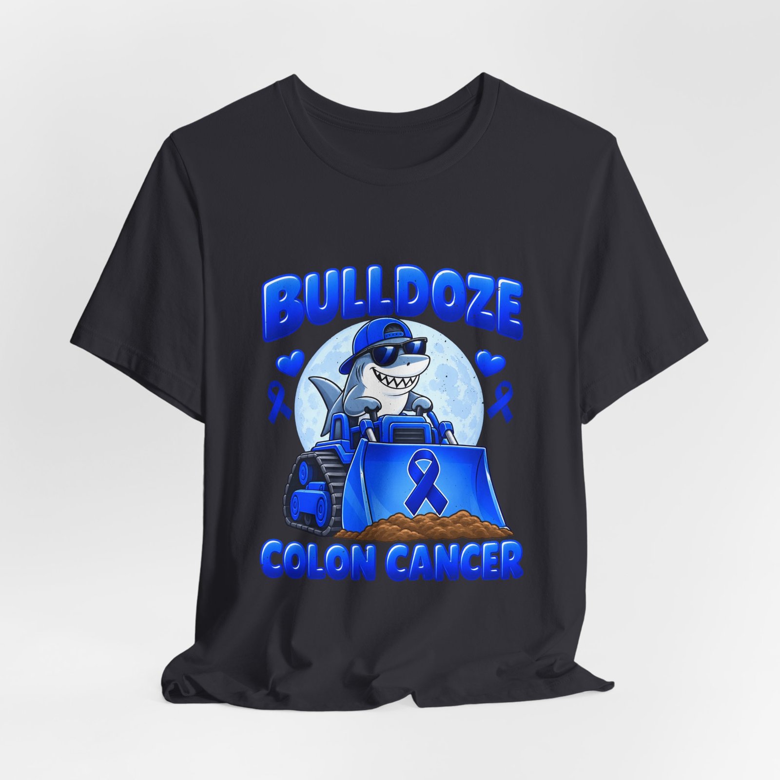 Bulldoze Colon Cancer Shark Awareness Design - Image 12