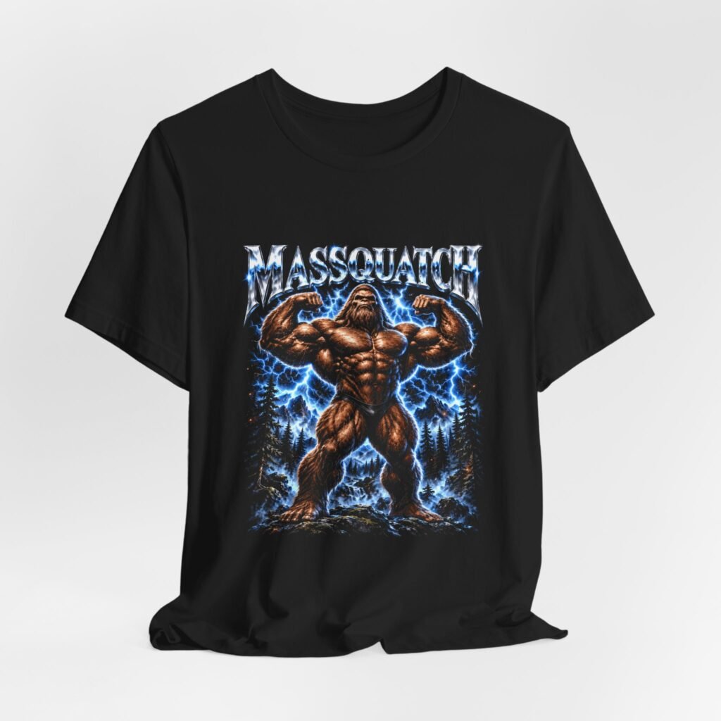 Massquatch Bigfoot Bodybuilding Humor