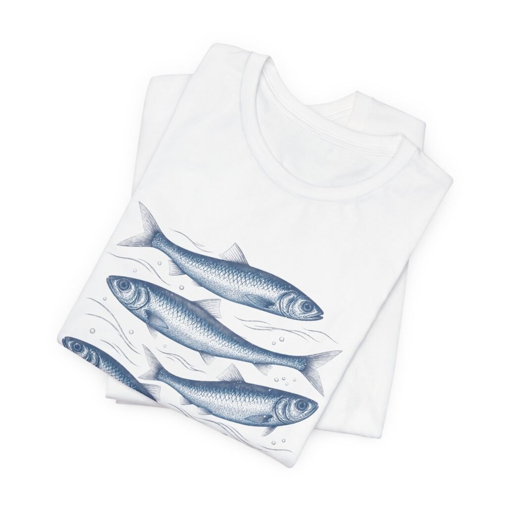 Sardines School of Fish Illustration