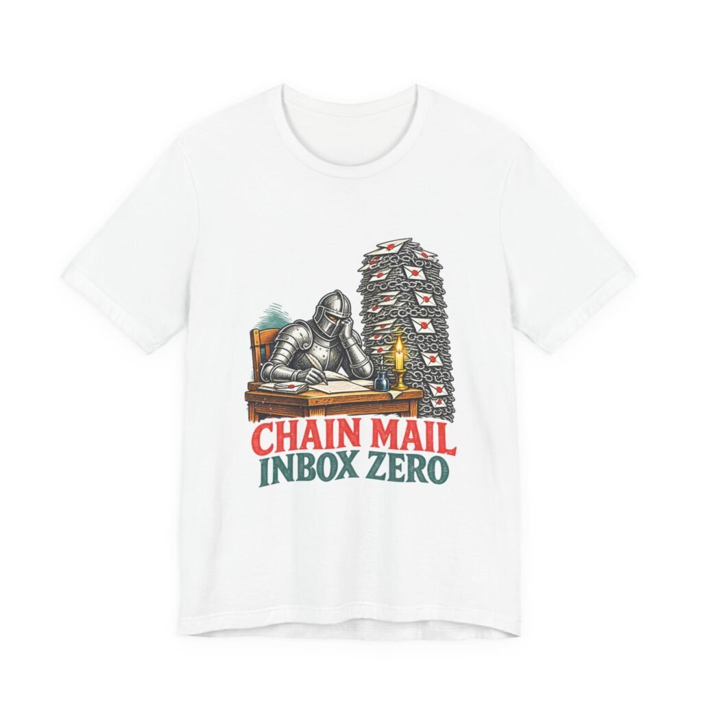 Chain Mail Inbox Zero Knight Email Pun