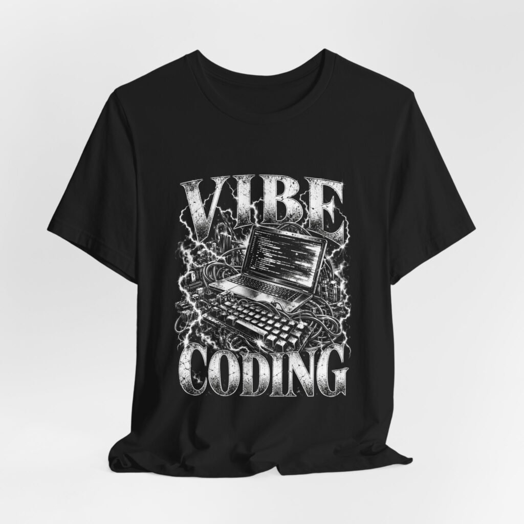 Vibe Creative Coding Laptop Programming Humor