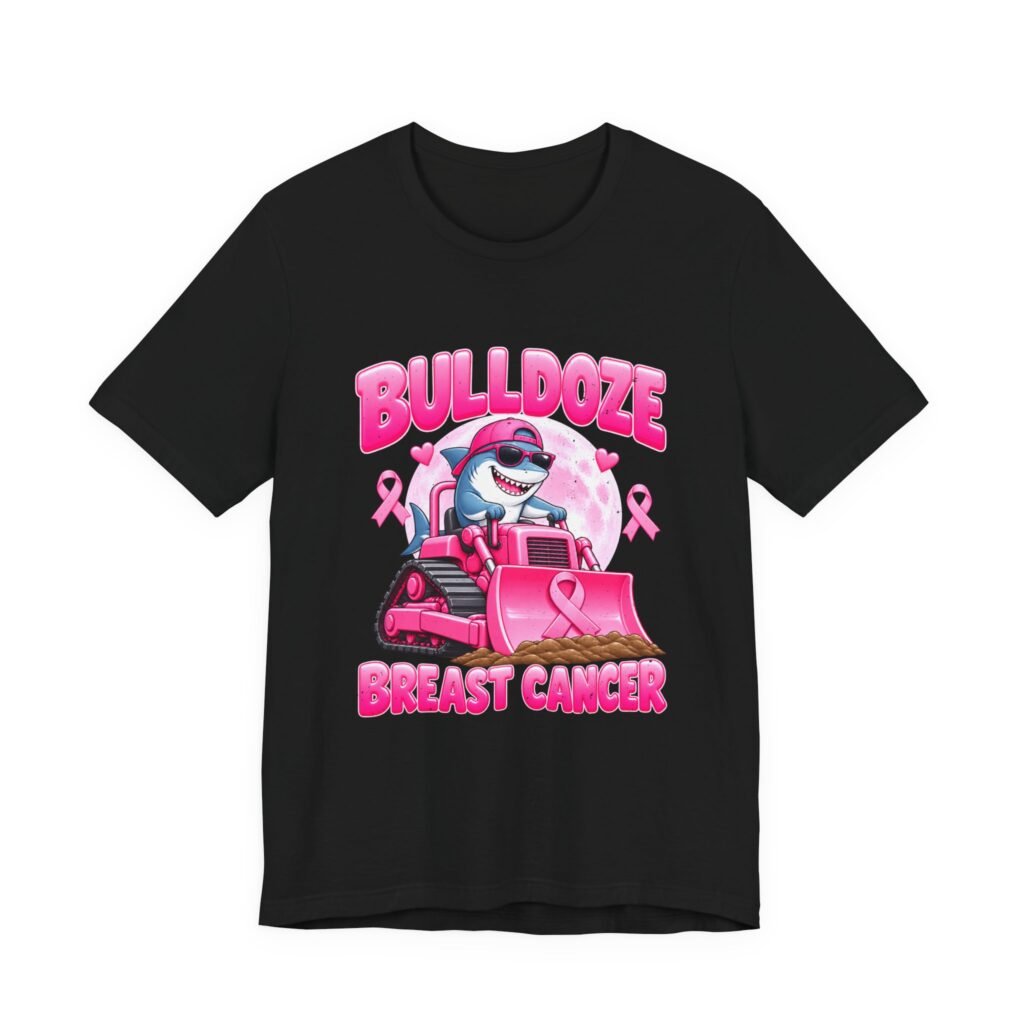Bulldoze Breast Cancer Shark Awareness Design