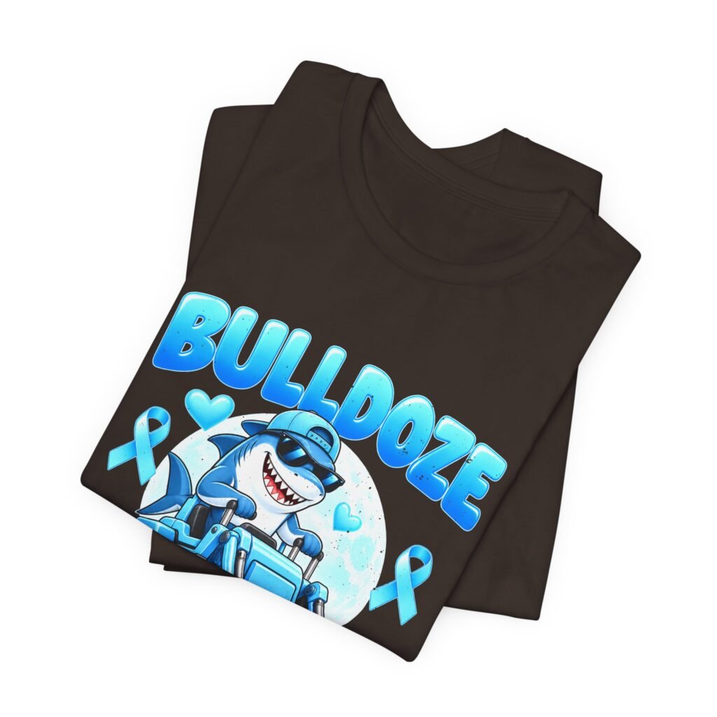 Bulldoze Prostate Cancer Shark Awareness Design