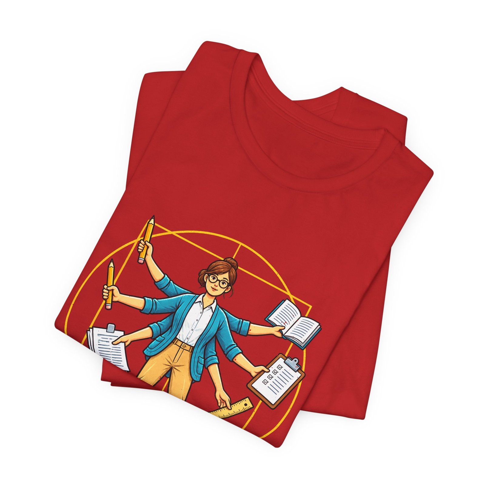 Multitasking Is My Subject Teacher Humor Graphic Tee - Image 47