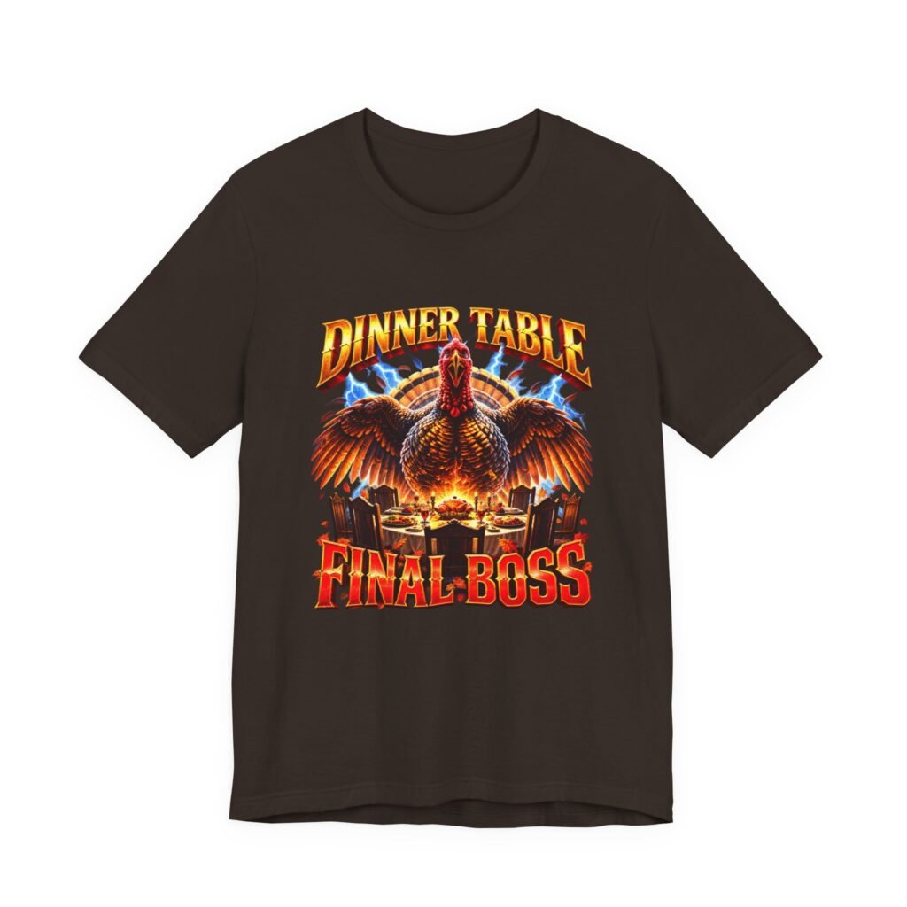 Thanksgiving Turkey Dinner Final Boss Holiday Humor