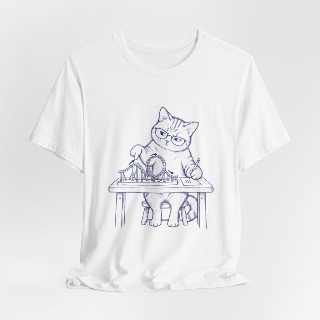 Funny Cat Plans a Looping Roller Coaster