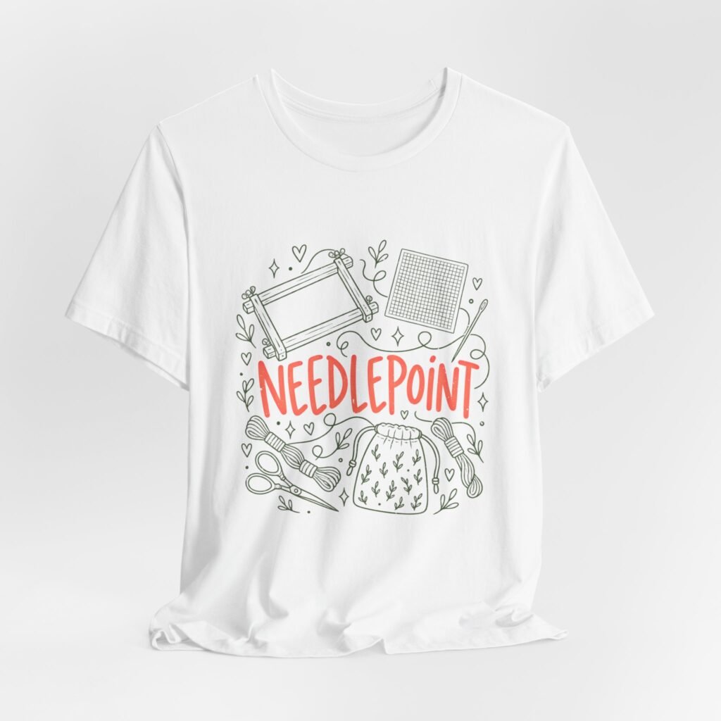 Needlepoint Craft Supplies Illustration