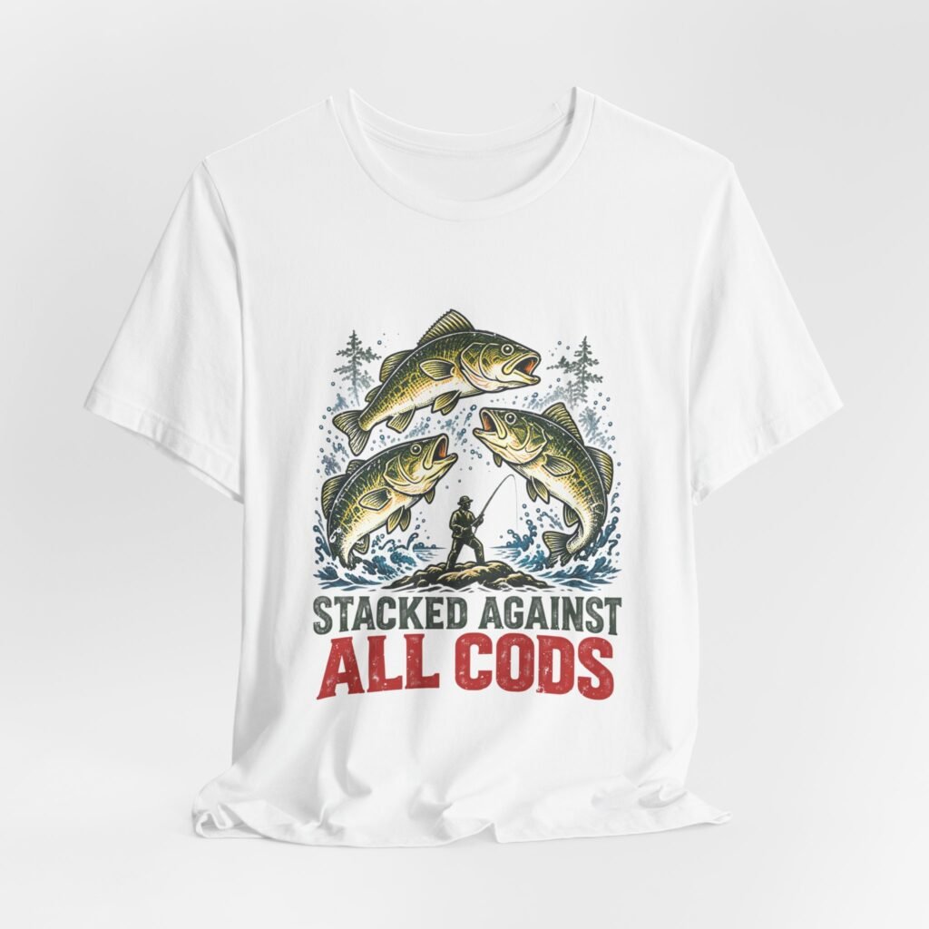 Stacked Against All Cods Fishing Wordplay