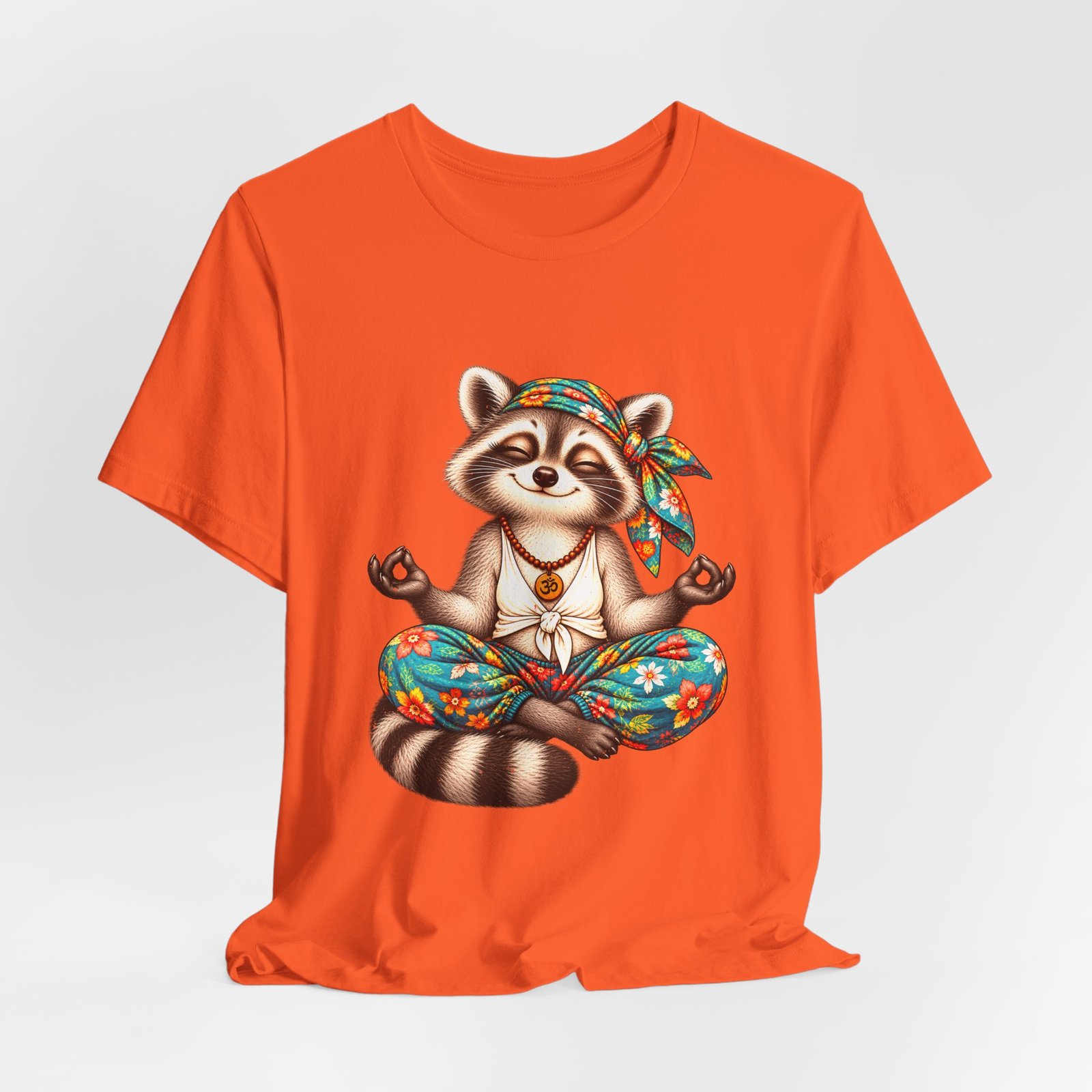 Meditating Raccoon Yoga Illustration - Image 8