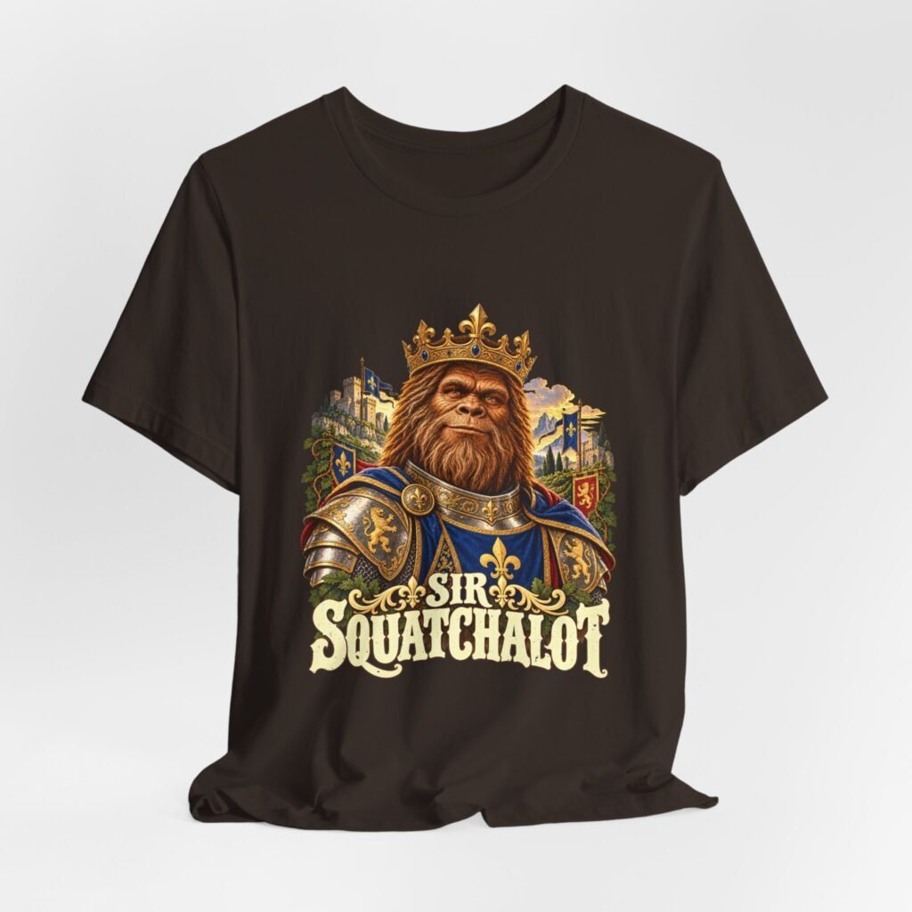 Sir Squatchalot Bigfoot Medieval Knight Pun