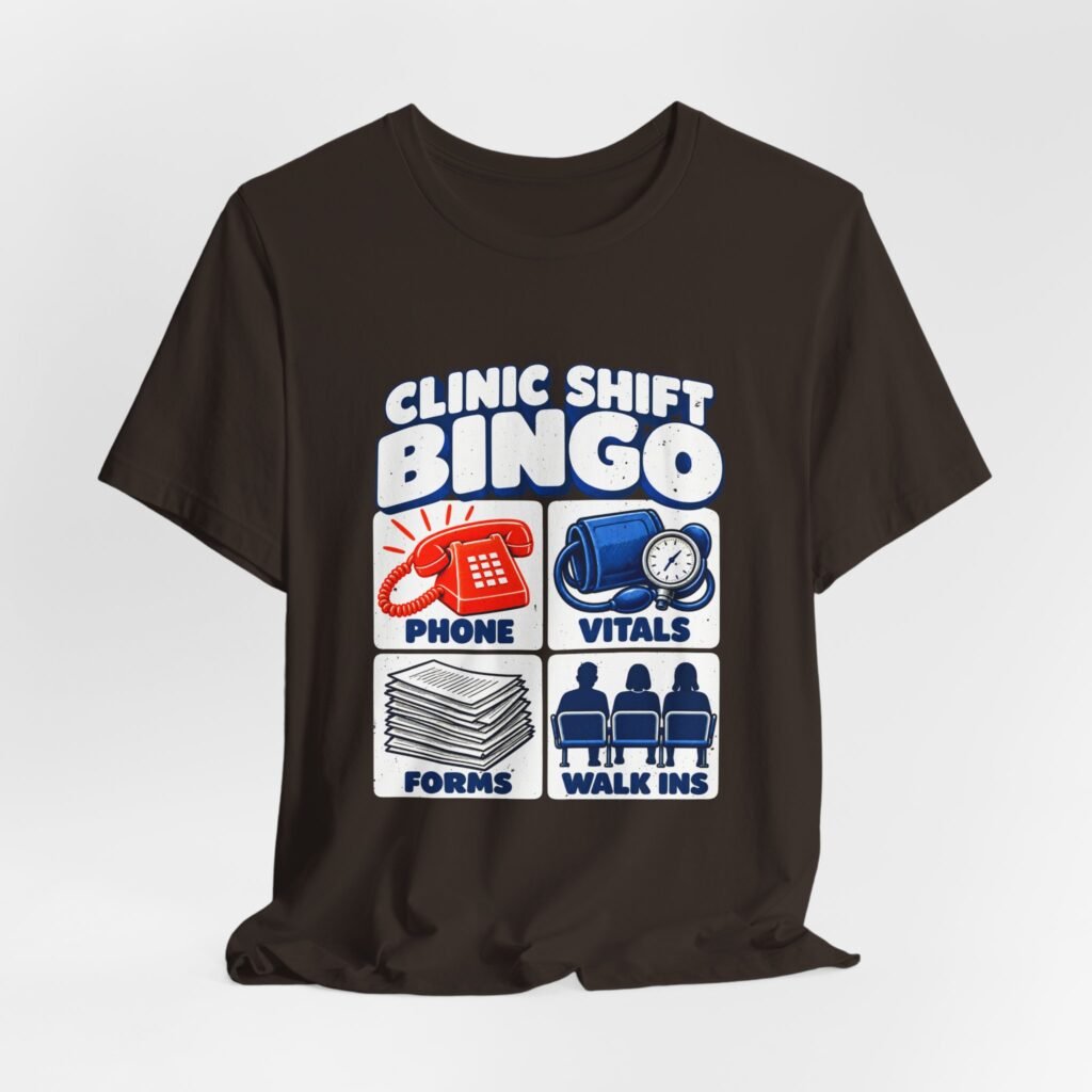 Clinic Shift Bingo for Healthcare Workers