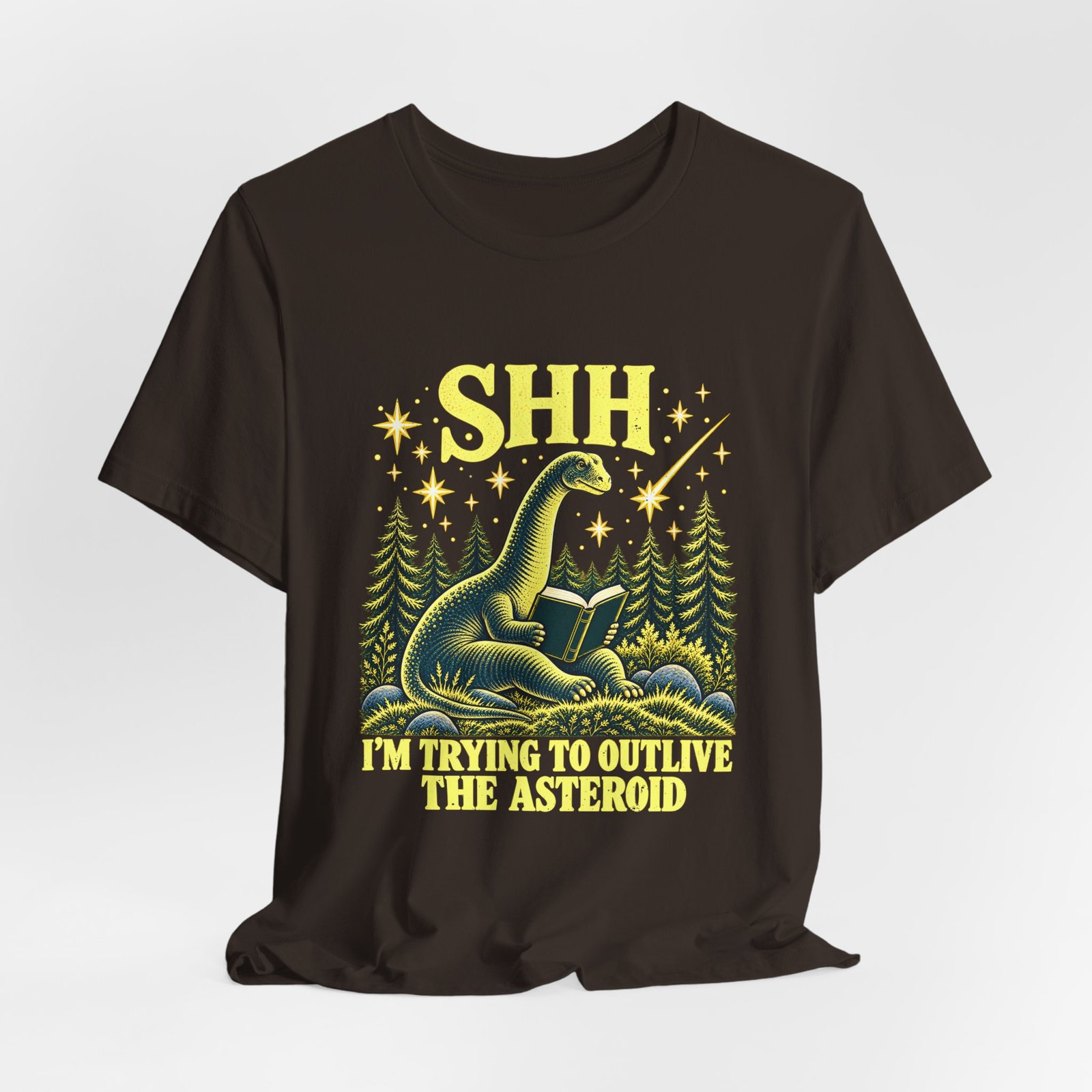 Funny Dinosaur Reading to Outlive the Asteroid - Image 4