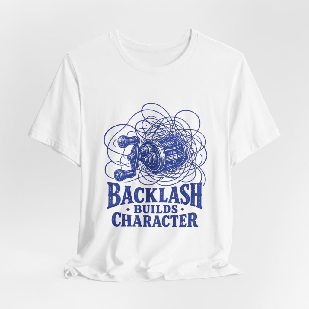 Backlash Builds Character Fishing Reel Humor