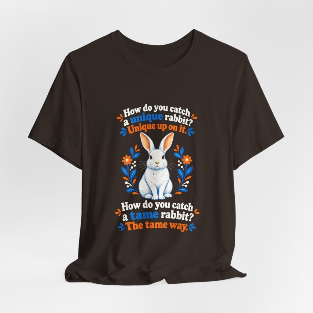 Funny Rabbit Pun Design with Unique and Tame Wordplay
